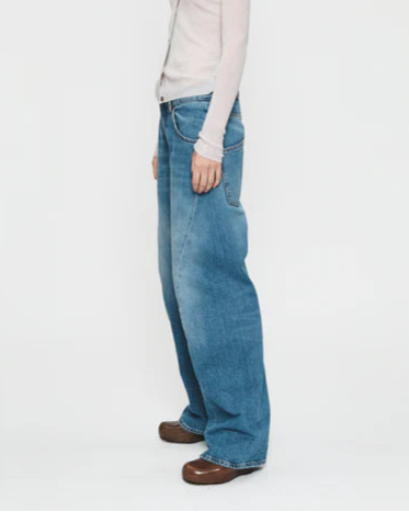 Big Twisted Seam Jean Soft Blue