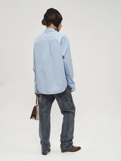 Reworked Uniform Shirt Blue