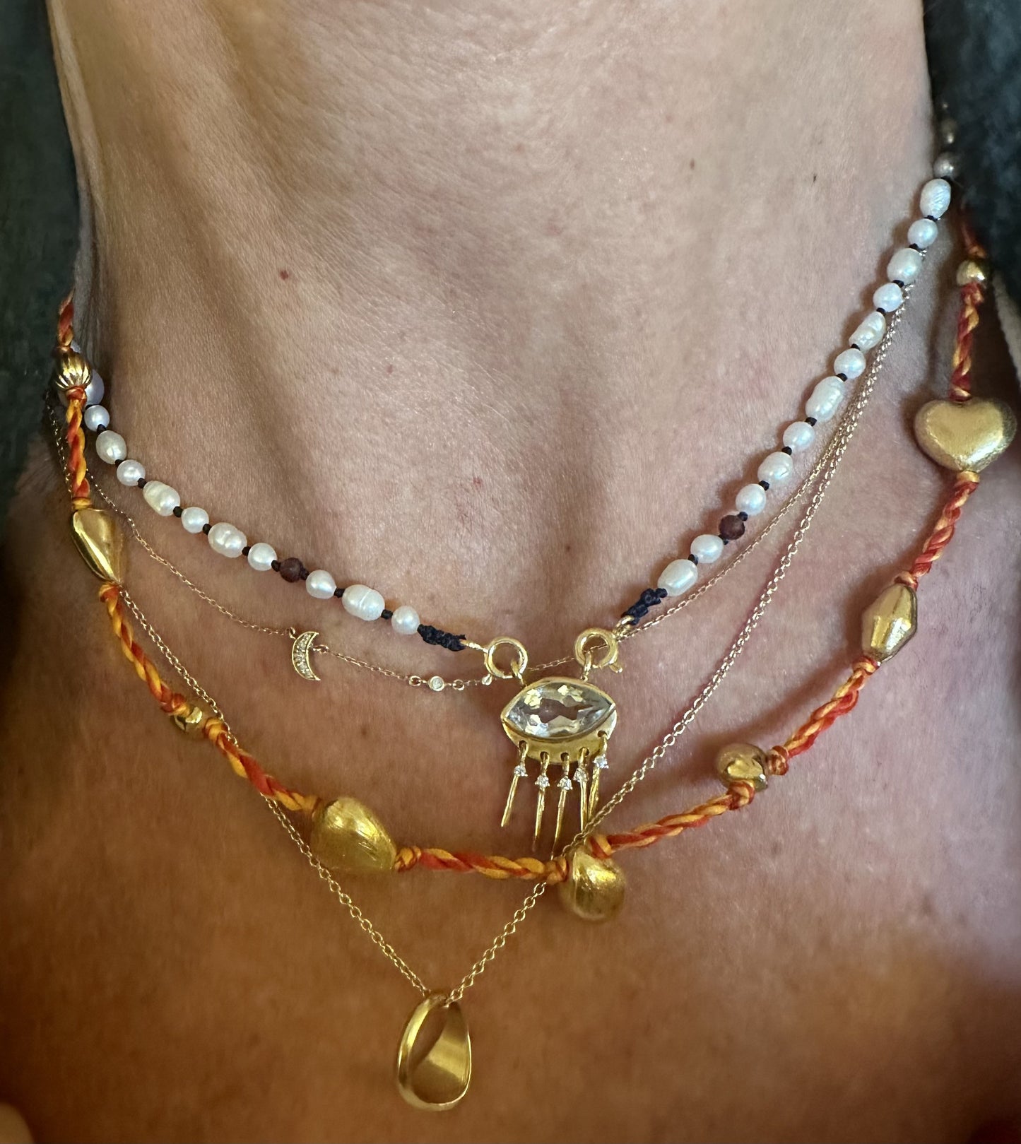 Gold Eye Charm
