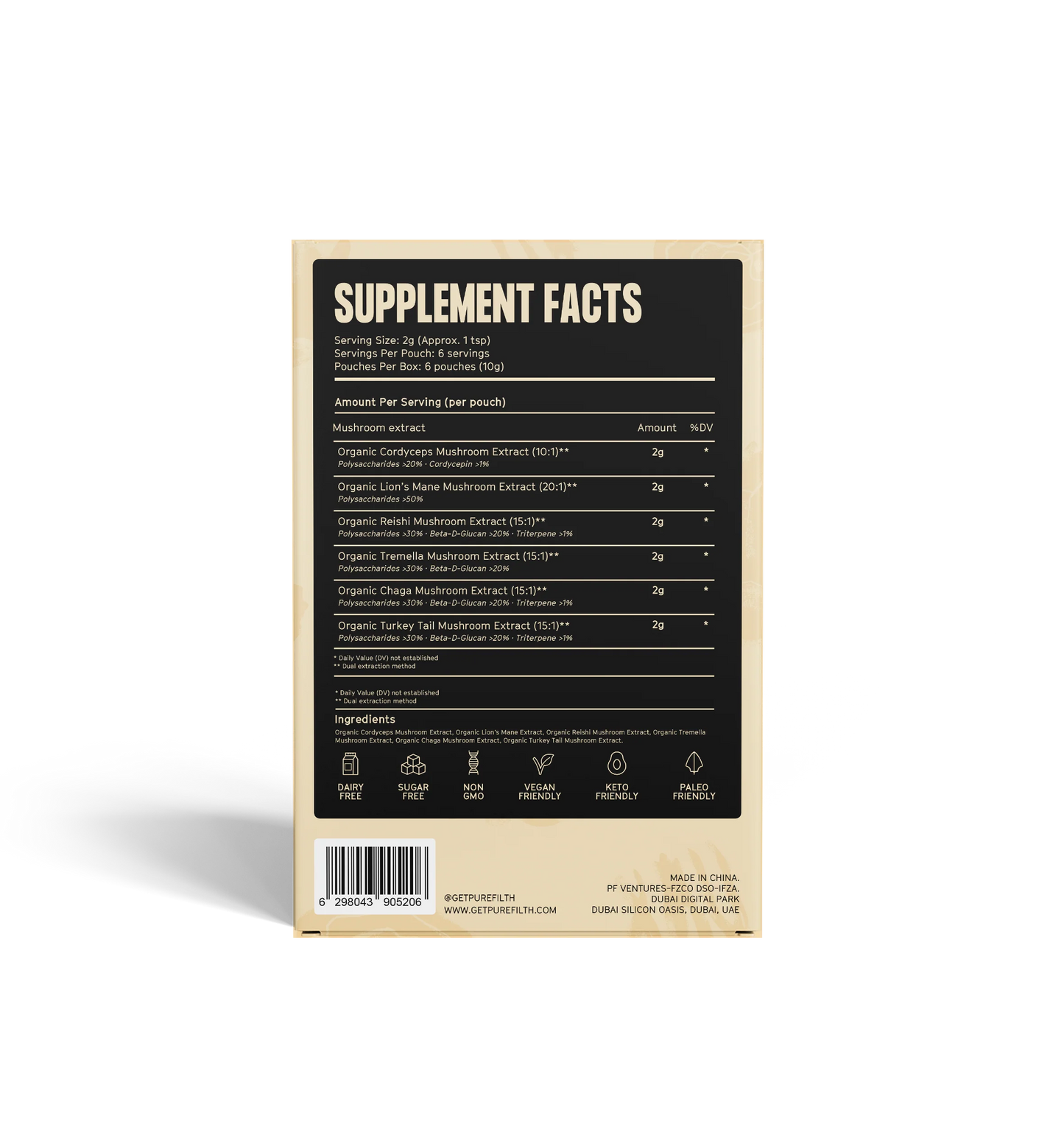 Mushrooms Mulitpack - 6x10g