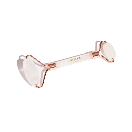 Clear Quartz Face Roller Massager