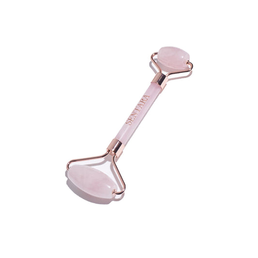 Rose Quartz Face Roller Massager