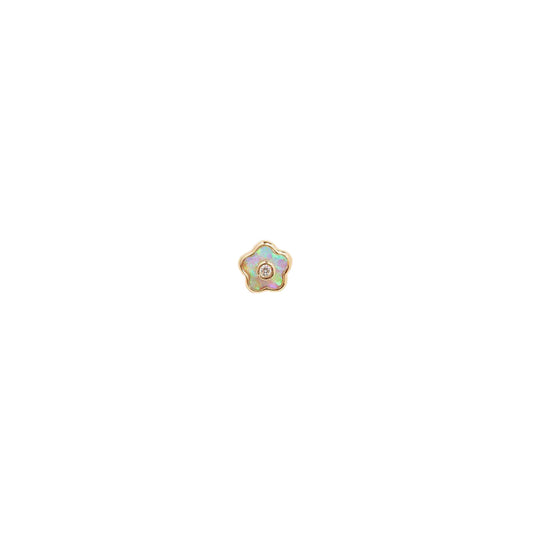 Flower Diamond Stud