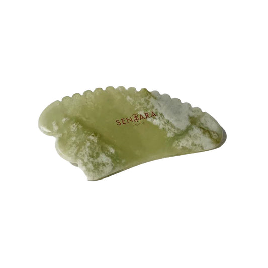 Green Jade Horn Tooth Gua Sha Massager