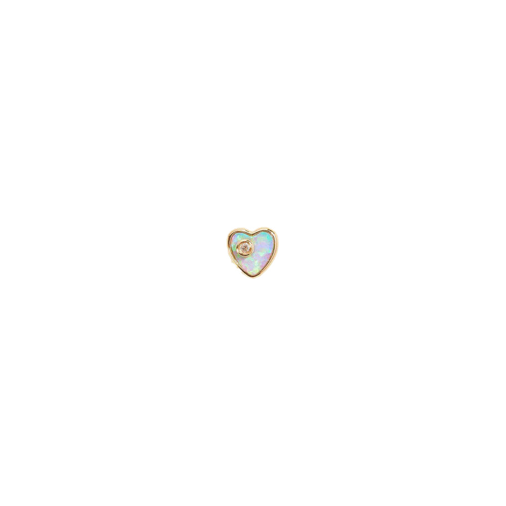 Heart Diamond Stud