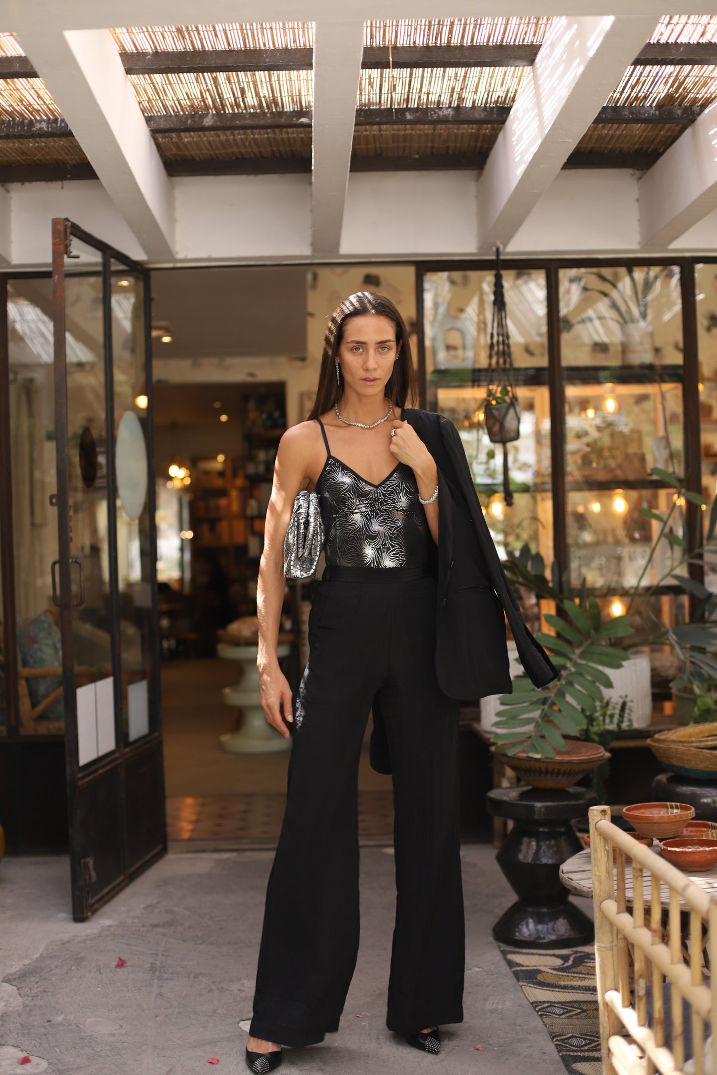 Bill Body Suit Silver Palm