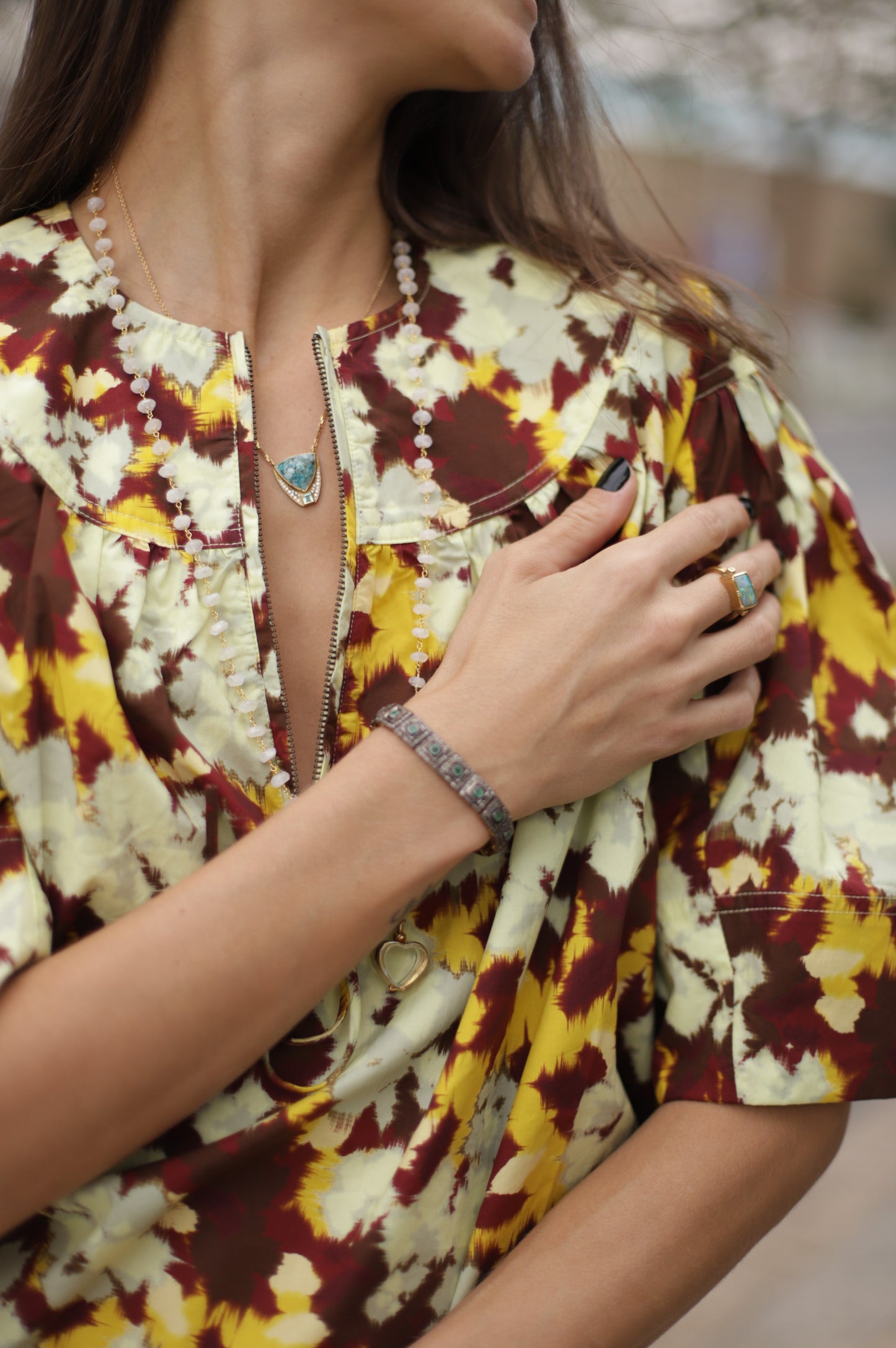 Turquoise Shield Necklace