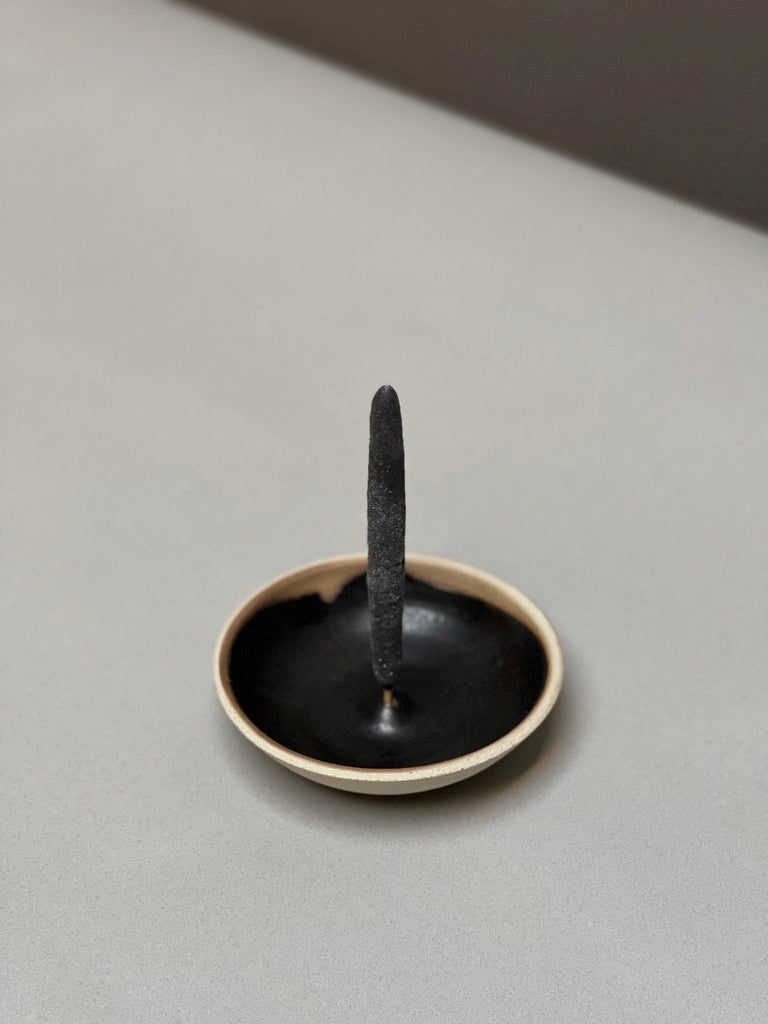Black Stoneware Woodfired Holder