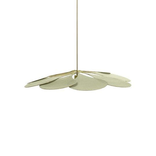 Pale Precious Floral Pendant Light Tilleul