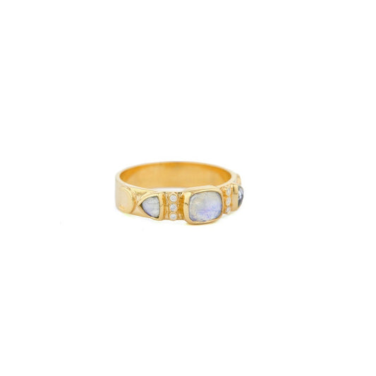Moonstone Bangle Ring