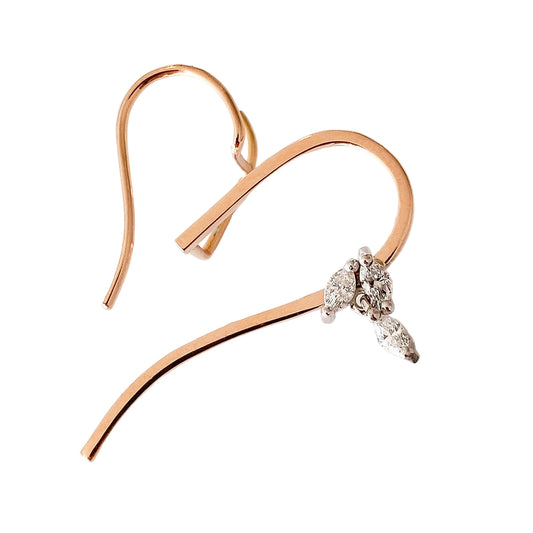 Heartbreaker Diamond Gold Single Earring