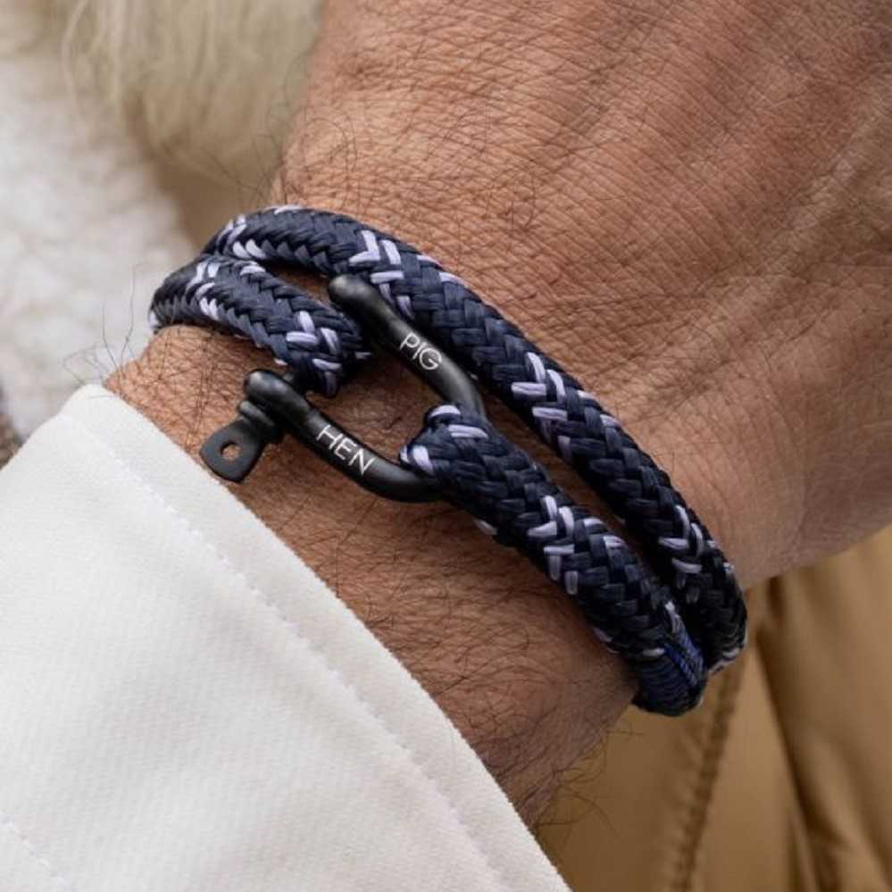 Salty Steve Black Navy Bracelet