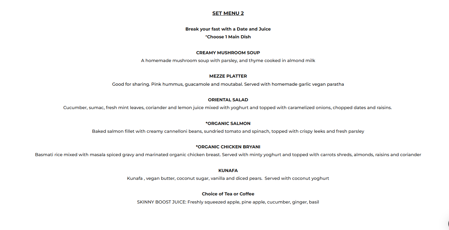 Book Your Healthy Iftar Experience