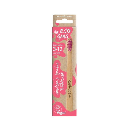 Kids Ultrasoft Bamboo Toothbrush Pink