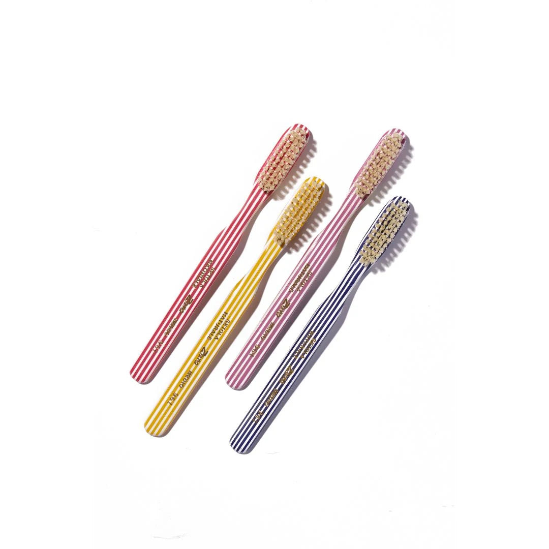 Hand-crafted Italian Toothbrush Yellow