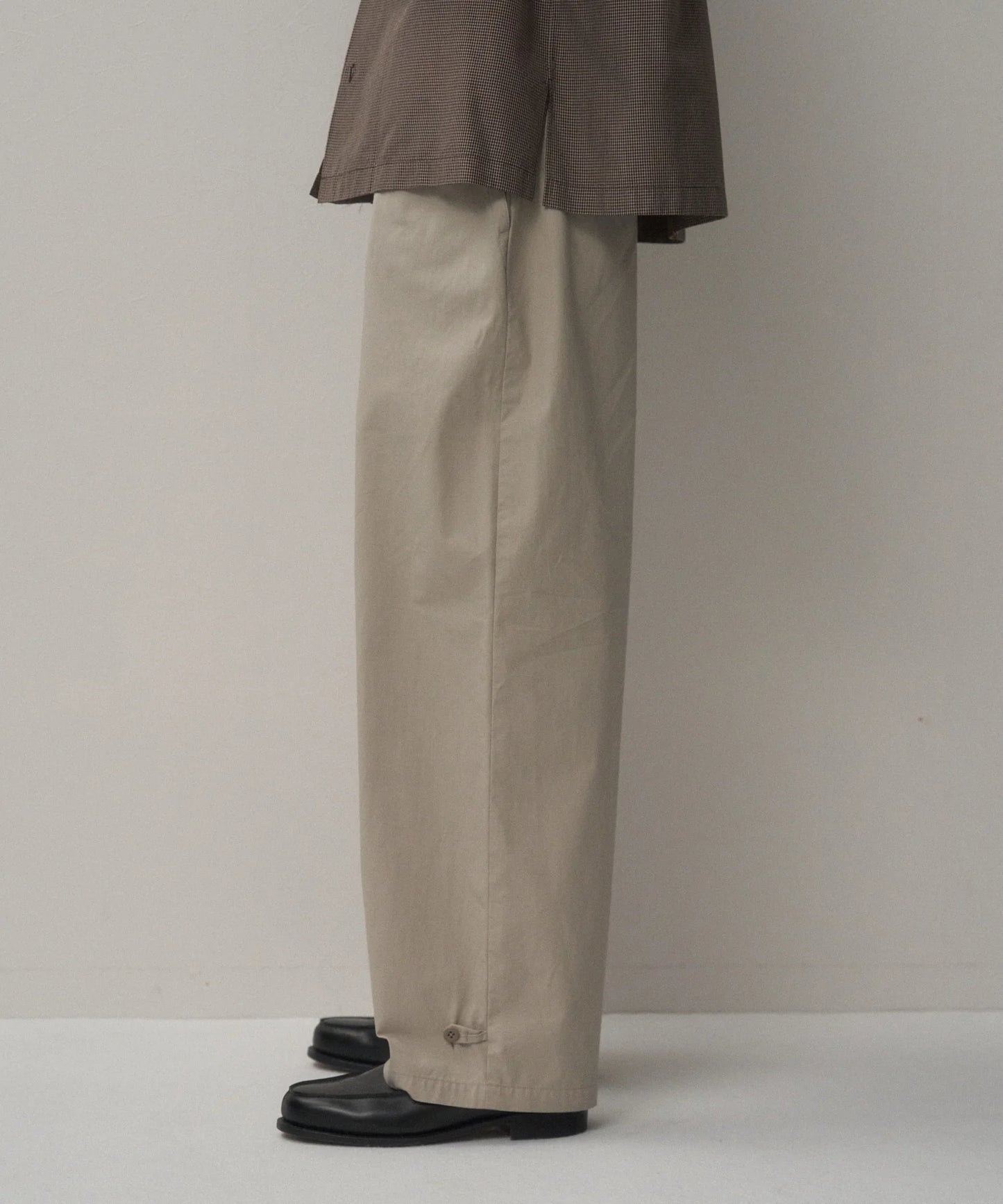 Washed Wide Pants Beige