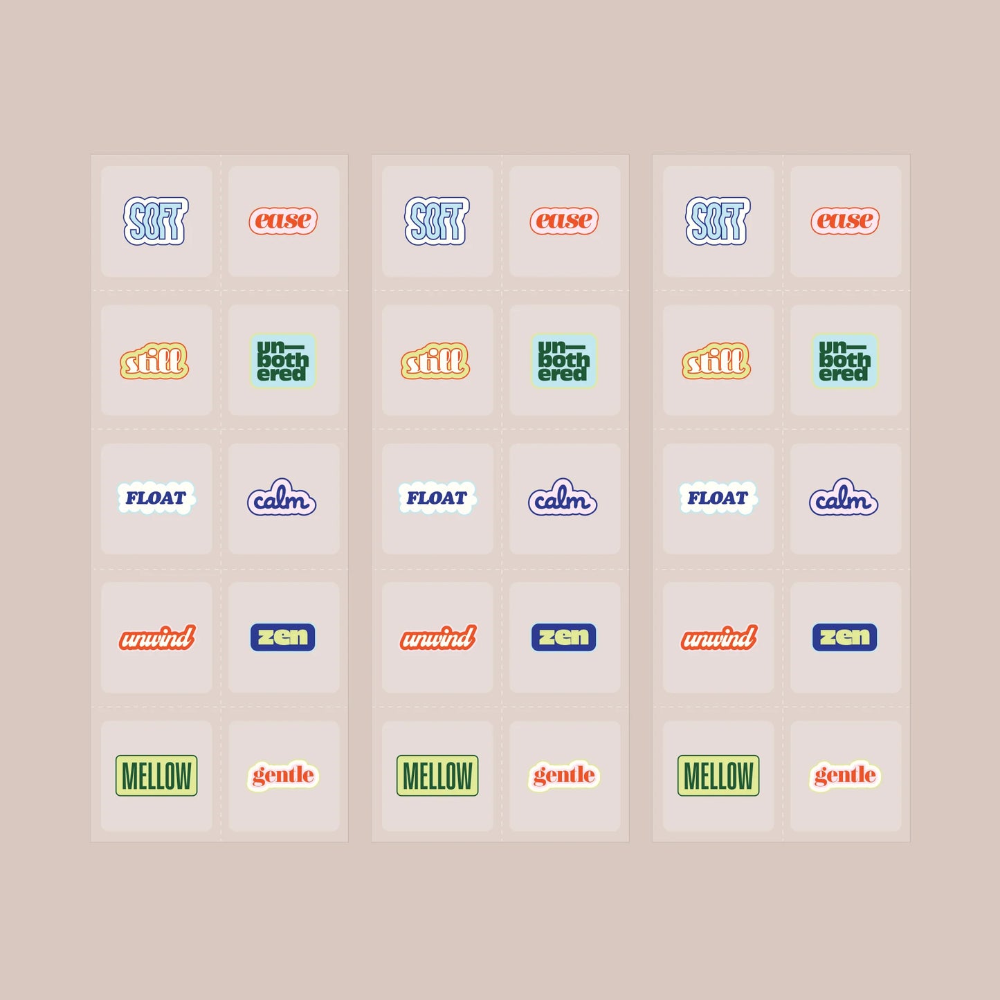 Everyday Calm Patch Retro