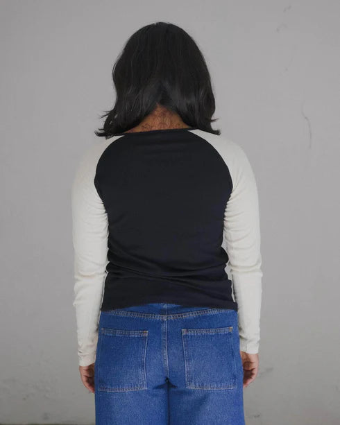 Gene Longsleeve Shirt Off white/Black
