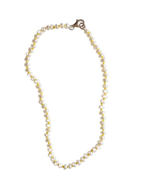 Yellow Pearl Anklet