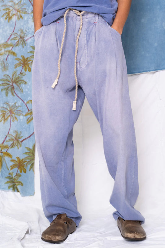 Z Boys Cotton/Linen Pants  Sunfaded Ink