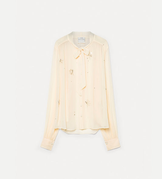 Carousel des Sylphes Embroidered Shirt Cream