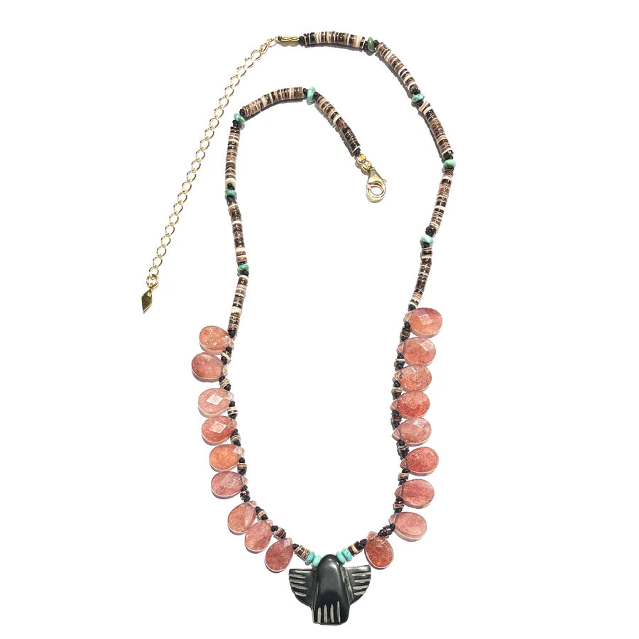 Epure 3 Quartz Framboisine Necklace