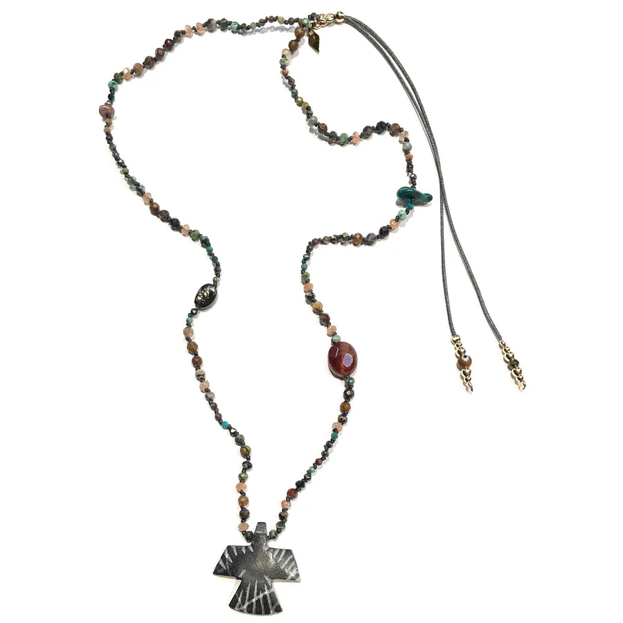 Epure Bird Black Necklace