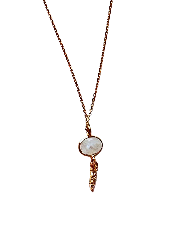 Moonstone Berry Necklace