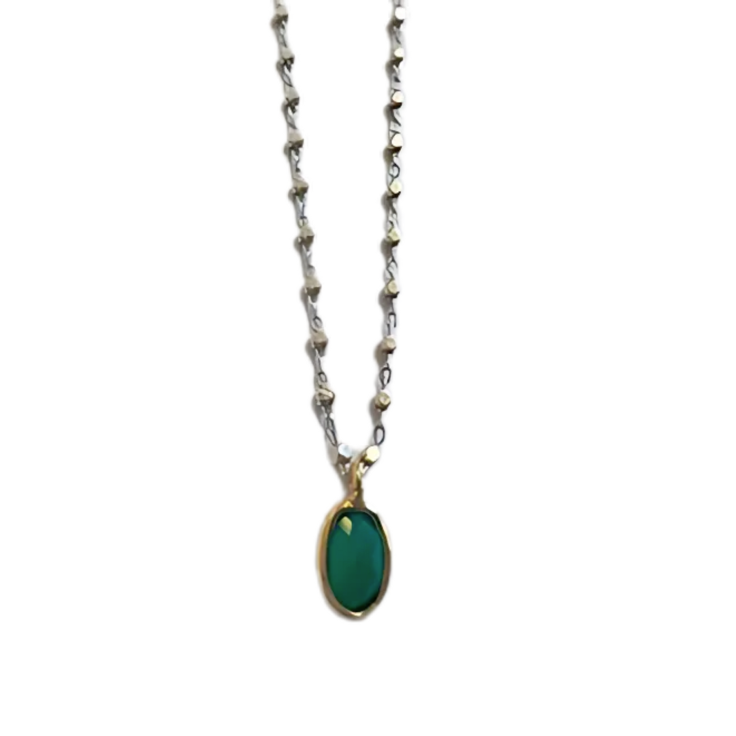 Kery Necklace Green Agate