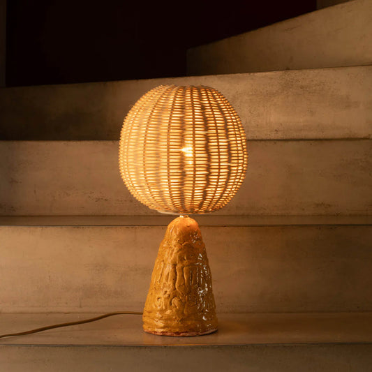 Jo Table Lamp Burnt yellow/Natural