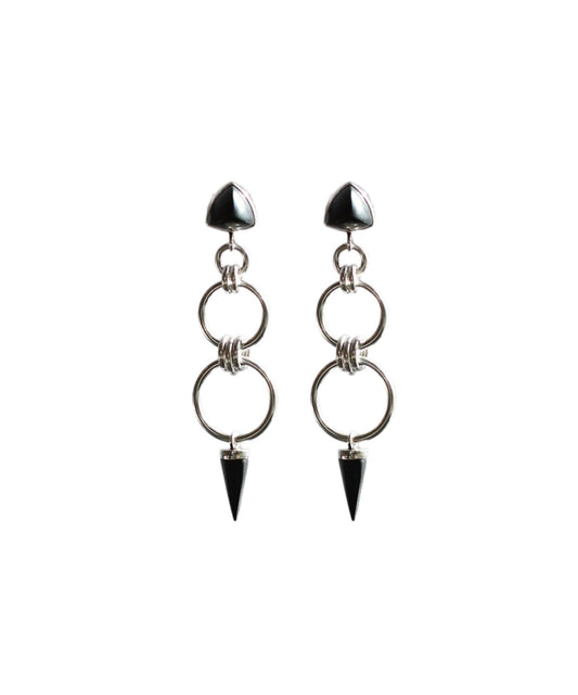Black/Silver Earrings