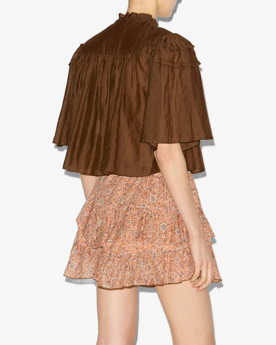 Carmen Top Dark Khaki