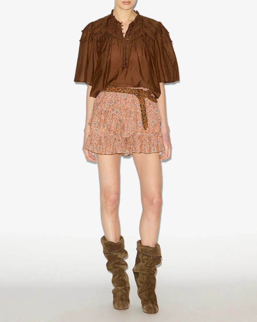 Carmen Top Dark Khaki