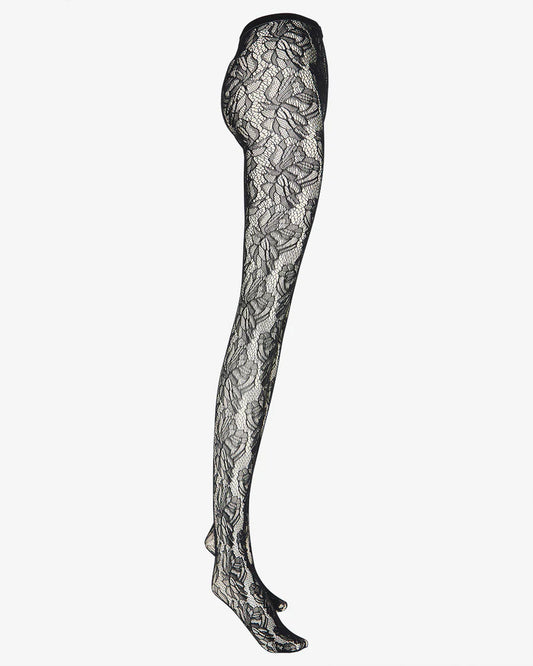 Floricia Lace Tights Black