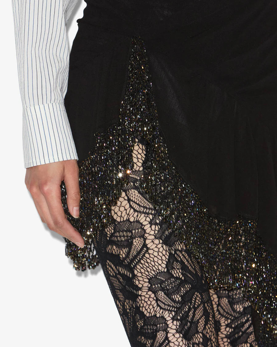 Floricia Lace Tights Black