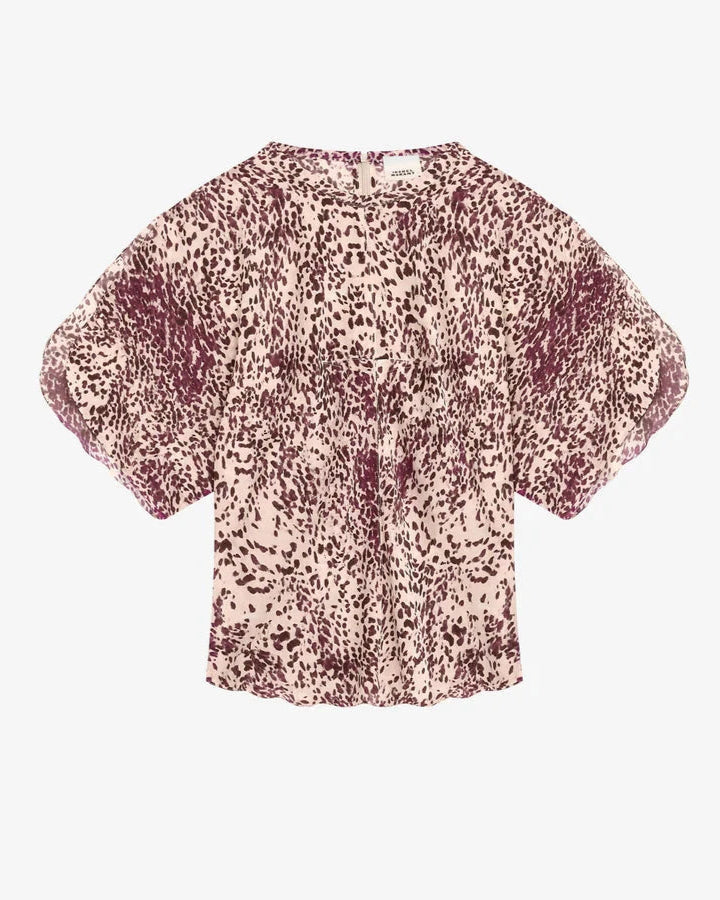 Karlita Top Purple/Ecru