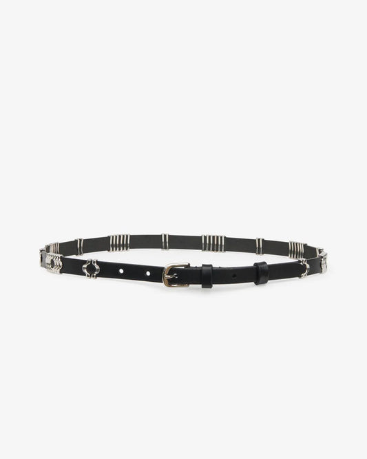 Odena Belt Black & Silver