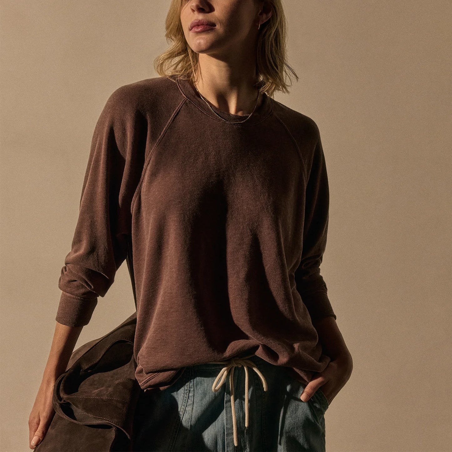 Boyfriend Raglan French Terry Cedar