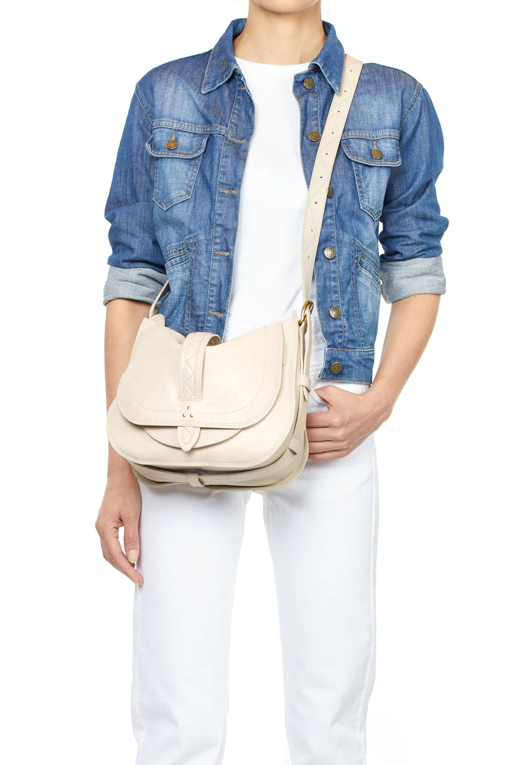 Mario Bag White Grain