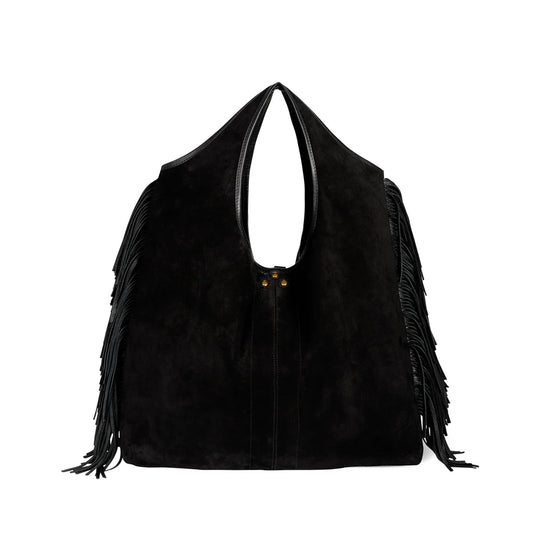 Paco Bag Haenyeo Noir Split Suede