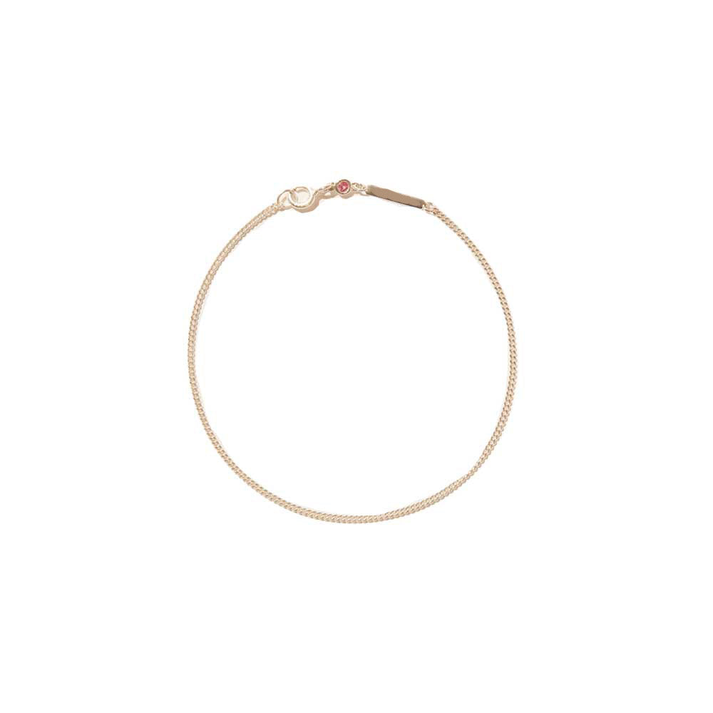June Bracelet Chain Pink Sapphire