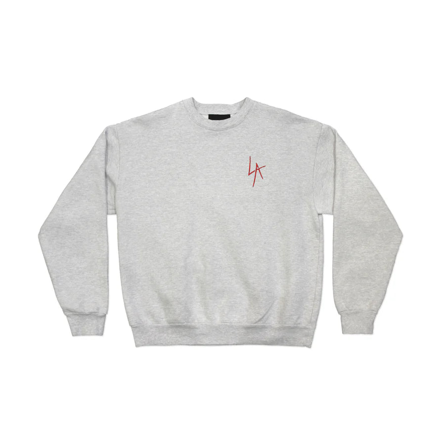 LA Slash Crew Neck Sweater Fleece