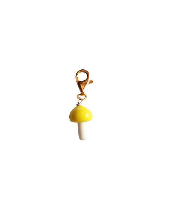 Mushroom Shoe Charm Yellow