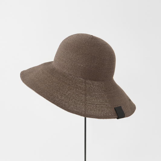 Raffia Braid Garden Hat Brown/Black
