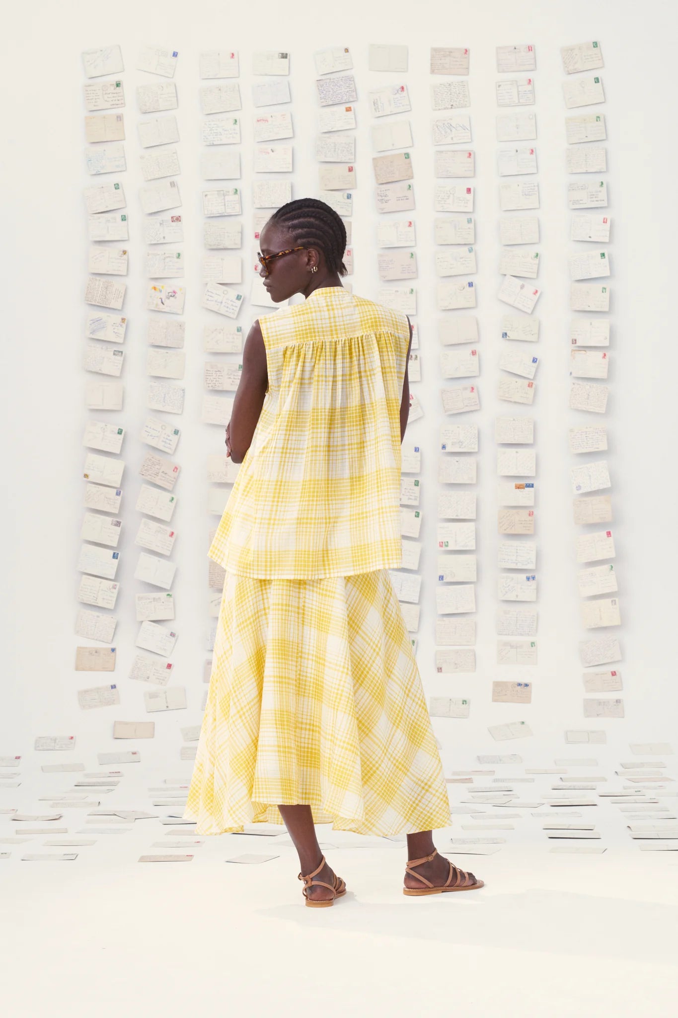 Iris Checkered Shirt Yellow