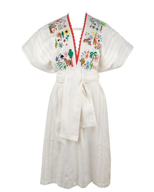 Punta Dress Off White