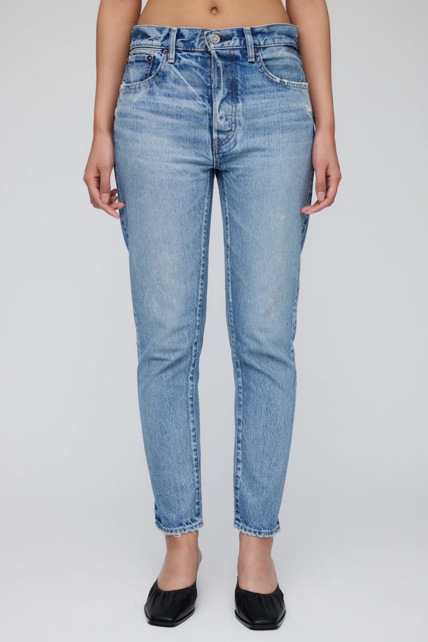 Browncroft High-rise Tapered Jeans Blue