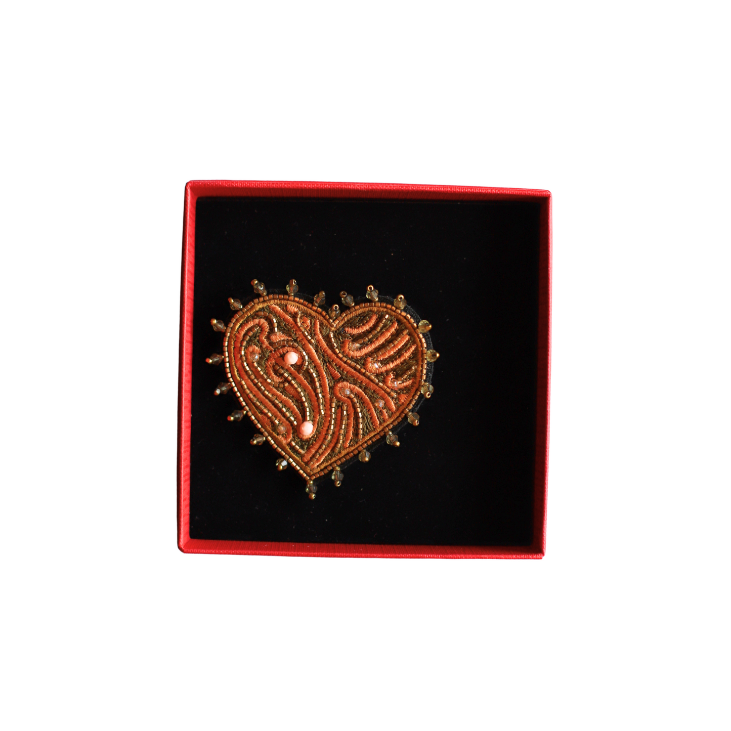 Heart Brooch Gold