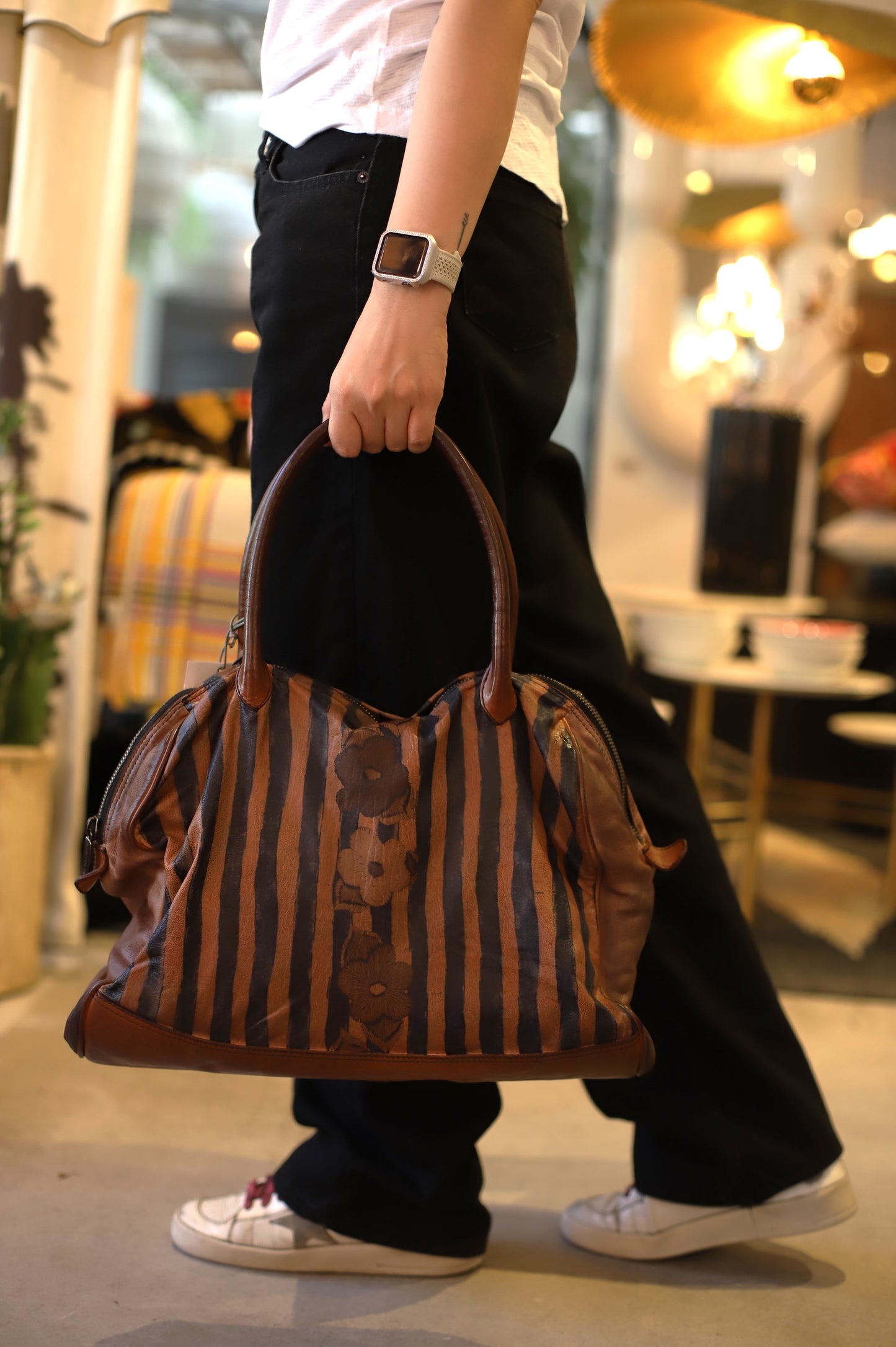 Monzeglio Bag Flower Brown