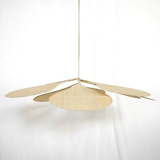 Pale Precious Floral  Pendant Light Raphia